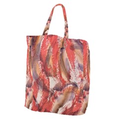 Abstract Red Petals Giant Grocery Tote by kaleidomarblingart