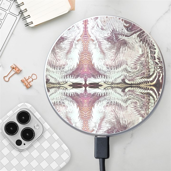 White Burgundy Repeats Wireless Charger