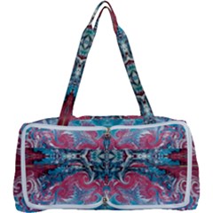 Turquoise Arabesque Repeats Multi Function Bag by kaleidomarblingart