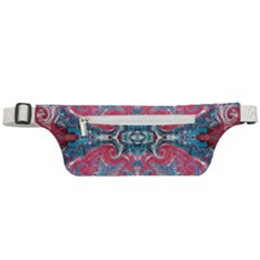 Turquoise Arabesque Repeats Active Waist Bag by kaleidomarblingart