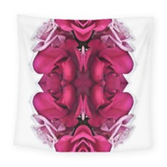 Diagonal Magenta Bouquet Square Tapestry (large) by kaleidomarblingart