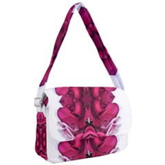 Diagonal Magenta Bouquet Courier Bag by kaleidomarblingart