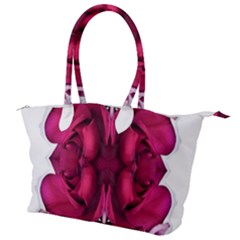 Diagonal Magenta Bouquet Canvas Shoulder Bag by kaleidomarblingart