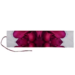 Diagonal Magenta Bouquet Roll Up Canvas Pencil Holder (l) by kaleidomarblingart