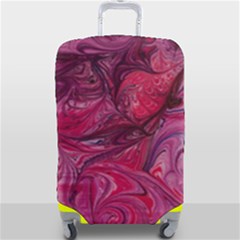 Red Feathers Luggage Cover (large)