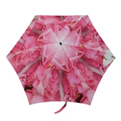 Scattered Magenta Roses Mini Folding Umbrellas by kaleidomarblingart