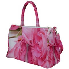 Scattered Magenta Roses Duffel Travel Bag by kaleidomarblingart