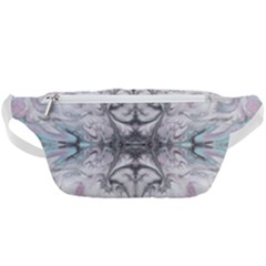 Pink On Grey Arabesque Waist Bag 