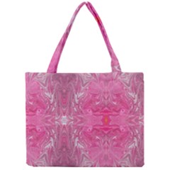 Magenta Repeats Mini Tote Bag by kaleidomarblingart