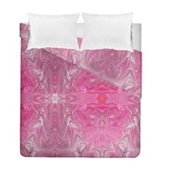 Magenta Repeats Duvet Cover Double Side (full/ Double Size) by kaleidomarblingart