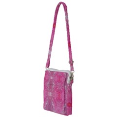 Magenta Repeats Multi Function Travel Bag by kaleidomarblingart