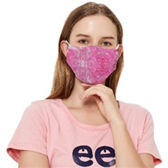 Magenta Repeats Fitted Cloth Face Mask (adult)