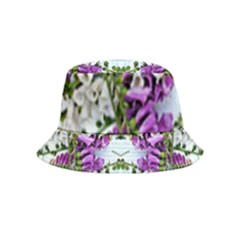 Woven Floral Repeat Inside Out Bucket Hat (kids) by kaleidomarblingart