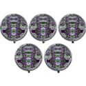 Woven Floral Repeat Mini Round Pill Box (Pack of 5) View1