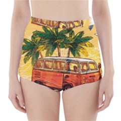 Travel Baby High-waisted Bikini Bottoms by designsbymallika