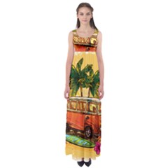 Travel Baby Empire Waist Maxi Dress by designsbymallika