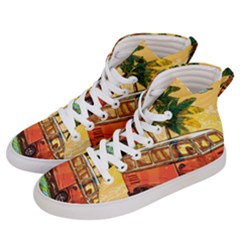 Travel Baby Men s Hi-top Skate Sneakers by designsbymallika