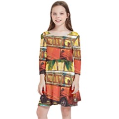 Travel Baby Kids  Quarter Sleeve Skater Dress