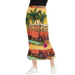 Travel Baby Maxi Fishtail Chiffon Skirt by designsbymallika