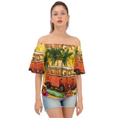 Travel Baby Off Shoulder Short Sleeve Top