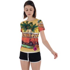 Travel Baby Back Circle Cutout Sports Tee