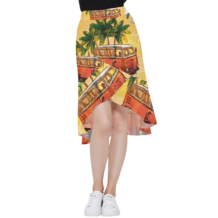 Travel Baby Frill Hi Low Chiffon Skirt