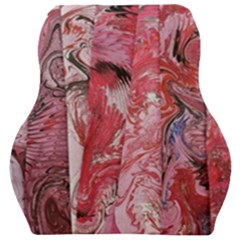 Pink Marbling Collage Car Seat Velour Cushion  by kaleidomarblingart