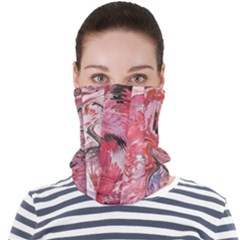 Pink Marbling Collage Face Seamless Bandana (adult)