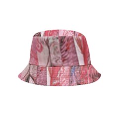 Pink Marbling Collage Inside Out Bucket Hat (kids) by kaleidomarblingart