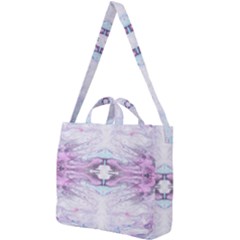 Pastel Marbling Square Shoulder Tote Bag by kaleidomarblingart