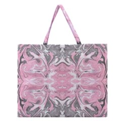  Zipper Large Tote Bag by kaleidomarblingart