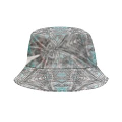 Mixed Media Marbling Collage Bucket Hat by kaleidomarblingart