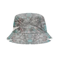 Mixed Media Marbling Collage Inside Out Bucket Hat by kaleidomarblingart