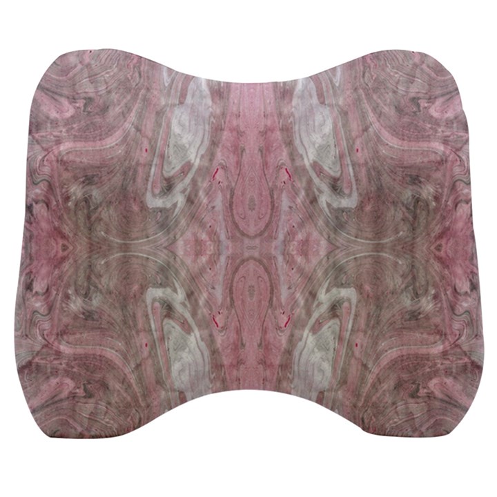 Pink Arabesque Velour Head Support Cushion