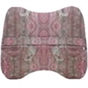 Pink Arabesque Velour Head Support Cushion View2