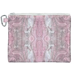 Pink Arabesque Canvas Cosmetic Bag (xxl) by kaleidomarblingart