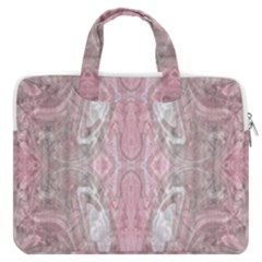 Pink Arabesque Macbook Pro Double Pocket Laptop Bag (large)