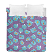 Aquarium With Fish And Sparkles Duvet Cover Double Side (full/ Double Size) by SychEva