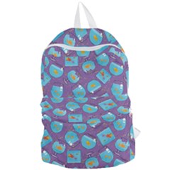 Aquarium With Fish And Sparkles Foldable Lightweight Backpack