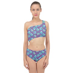 Aquarium With Fish And Sparkles Spliced Up Two Piece Swimsuit by SychEva