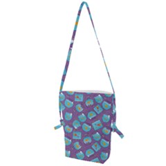 Aquarium With Fish And Sparkles Folding Shoulder Bag