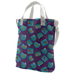 Aquarium With Fish And Sparkles Canvas Messenger Bag