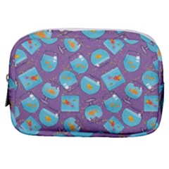 Aquarium With Fish And Sparkles Make Up Pouch (small) by SychEva