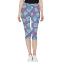 Aquarium With Fish And Sparkles Inside Out Lightweight Velour Capri Leggings  View1