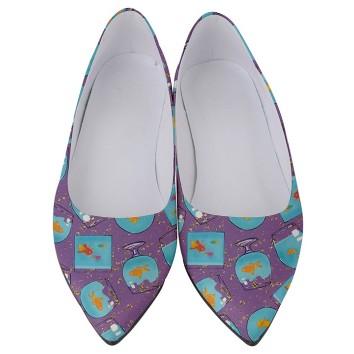 Aquarium With Fish And Sparkles Women s Low Heels