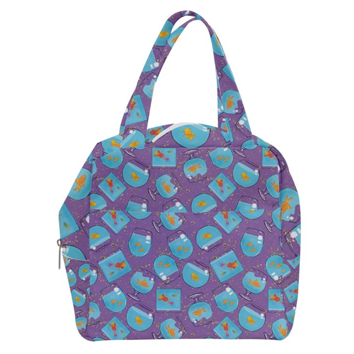 Aquarium With Fish And Sparkles Boxy Hand Bag