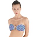 Aquarium With Fish And Sparkles Twist Bandeau Bikini Top View1