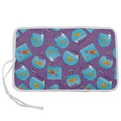 Aquarium With Fish And Sparkles Pen Storage Case (m) by SychEva