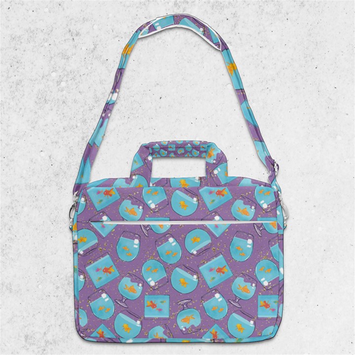 Aquarium With Fish And Sparkles MacBook Pro Shoulder Laptop Bag 