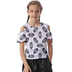 Black White Minimal Art Kids  Butterfly Cutout Tee